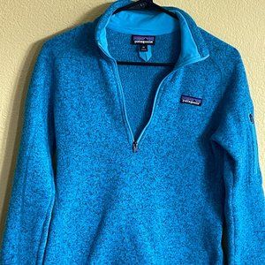 Patagonia Women's Quarter Zip Better Sweater, Blue, XS